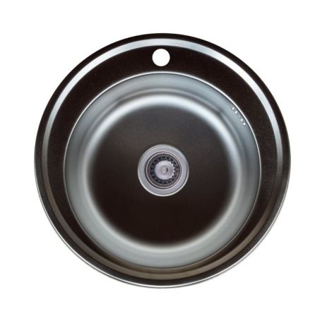 Кухонная мойка из нержавеющей стали Valeso, ДЕКОР 510 (0,8/180 мм)