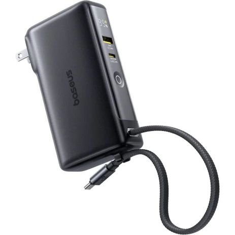 Повербанк Baseus Nomos NT11, Omni Charge, Digital Display, 10 000 mAh, 67W, Black, P10078807123-00