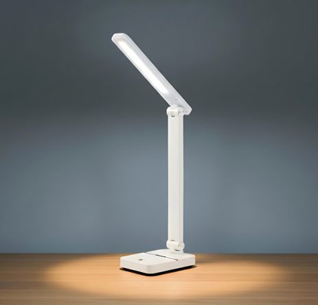 Світильник настільний LED VALESO акумуляторний, складаний, повний спектр, білий (1949)