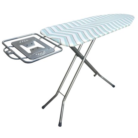 Доска для глажки Casa Si Elegance 125x41 Grey/Blue Zigzag (CS93589G)