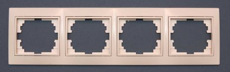 Рамка Valeso РК-1004 4-секційна крем