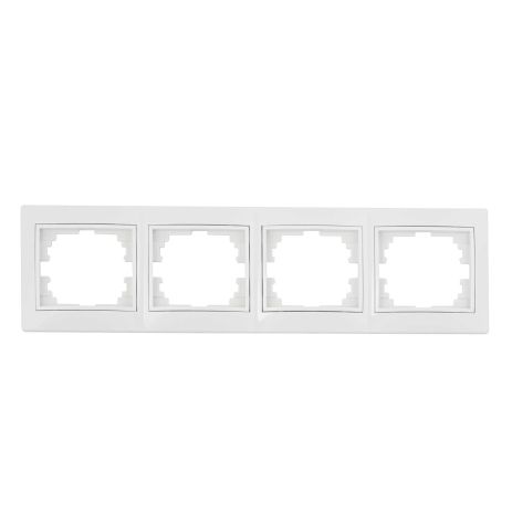 Рамка Valeso РW-1004 4-секційна біла Рамка Valeso РW-1004 4-секційна біла