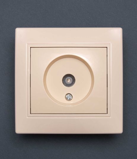 Розетка Valeso BK-2009 1-на телевізійна крем Розетка Valeso BK-2009 1-на телевізійна крем