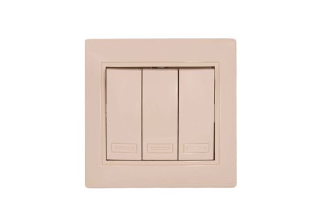 Вимикач 3-клавішний крем Valeso BK-2005 Вимикач 3-клавішний крем Valeso BK-2005