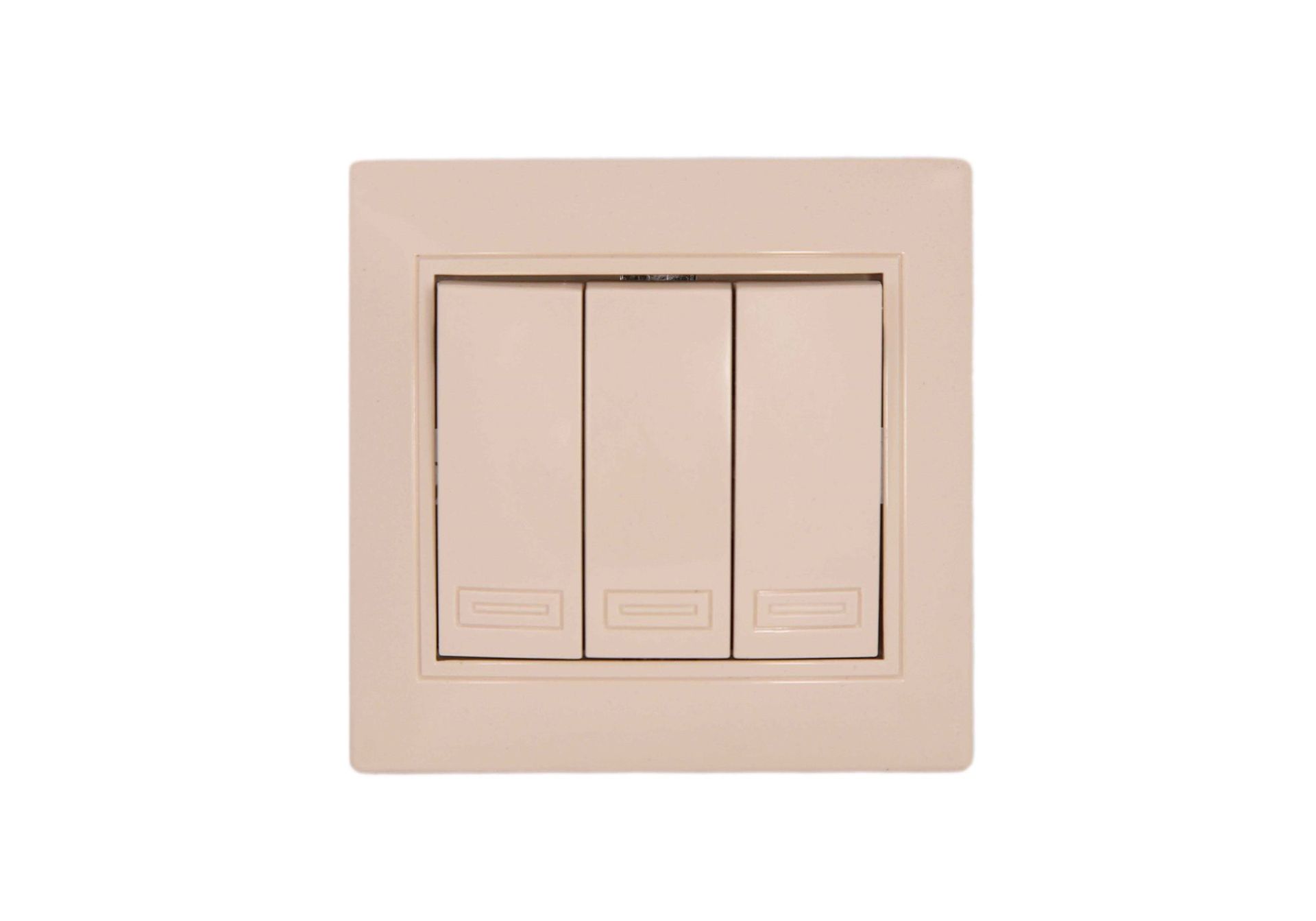 Вимикач 3-клавішний крем Valeso BK-2005 Вимикач 3-клавішний крем Valeso BK-2005