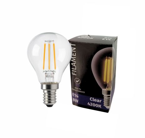Лампочка LED Siriusstar Filament 8W G45-4200K-E14