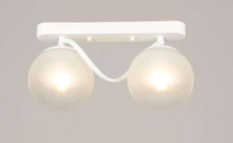 Люстра потолочная на 2 плафона VALESO K2355/2, патрон E27, Белый