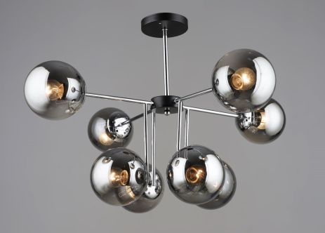 Люстра K2307/8 Чорний + Хром Люстра K2307/8 Чорний + Хром