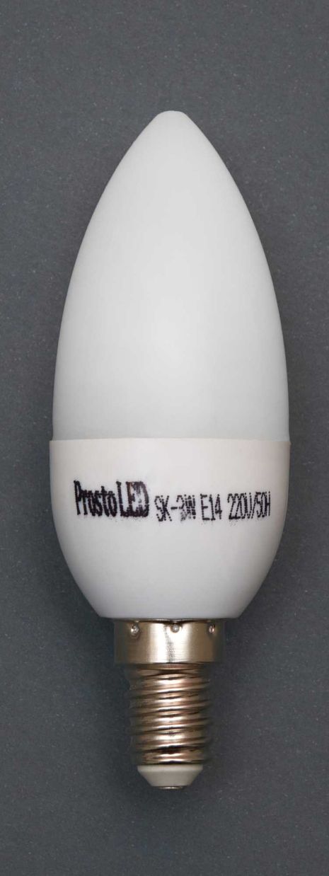 Світлодіодна лампа Prosto LED СS-3W-E14 свічка (гарантія не розповсюджується)