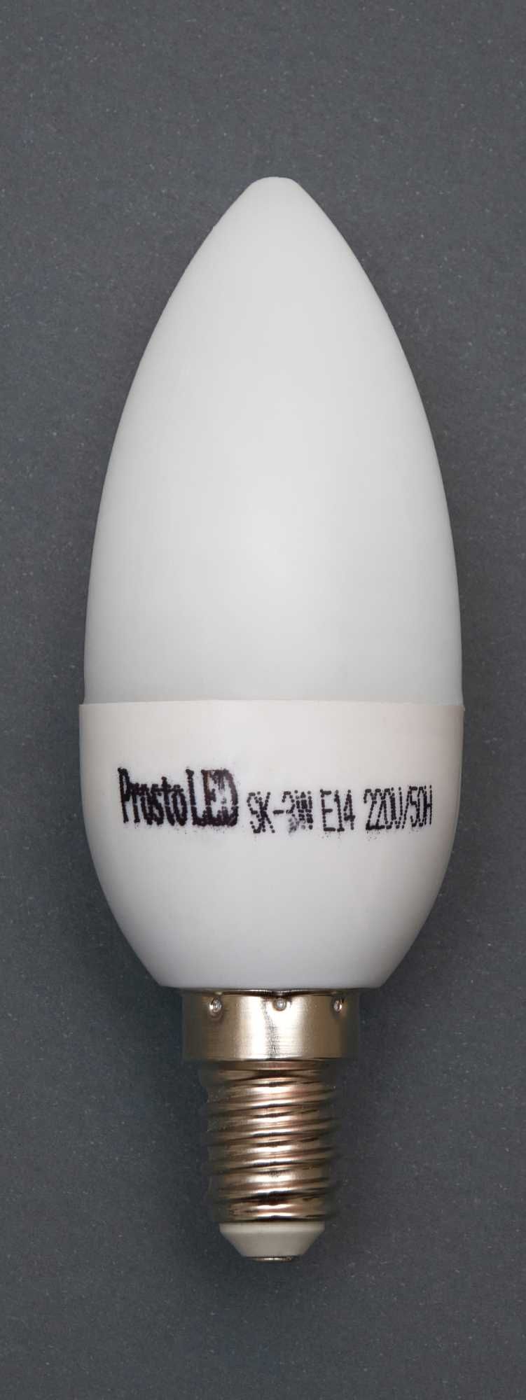 Світлодіодна лампа Prosto LED СS-3W-E14 свічка (гарантія не розповсюджується) Світлодіодна лампа Prosto LED СS-3W-E14 свічка (гарантія не розповсюджується)