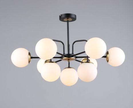 Люстра в гостиную Sirius B N36344/9 BK+COP