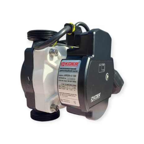 Энергосберегающий циркуляционный насос Чехия APE 25-4-130 Н=4М, Q=2,2кбМ, P=25 Вт