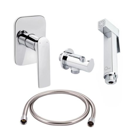 Комплект для біде Vlasta Chrome: Змішувач QTVLA6228102NC + Під'єднання QTCRMBH030 + ЛійкаQTCRMB120 + Шланг Комплект для біде Vlasta Chrome: Змішувач QTVLA6228102NC + Під'єднання QTCRMBH030 + ЛійкаQTCRMB120 + Шланг