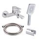 Комплект для ванни Tern Chrome: Змішувач QTTER3061102C + Лійка QTRUC125CRM45777 + Шланг + QTHADPVC200C