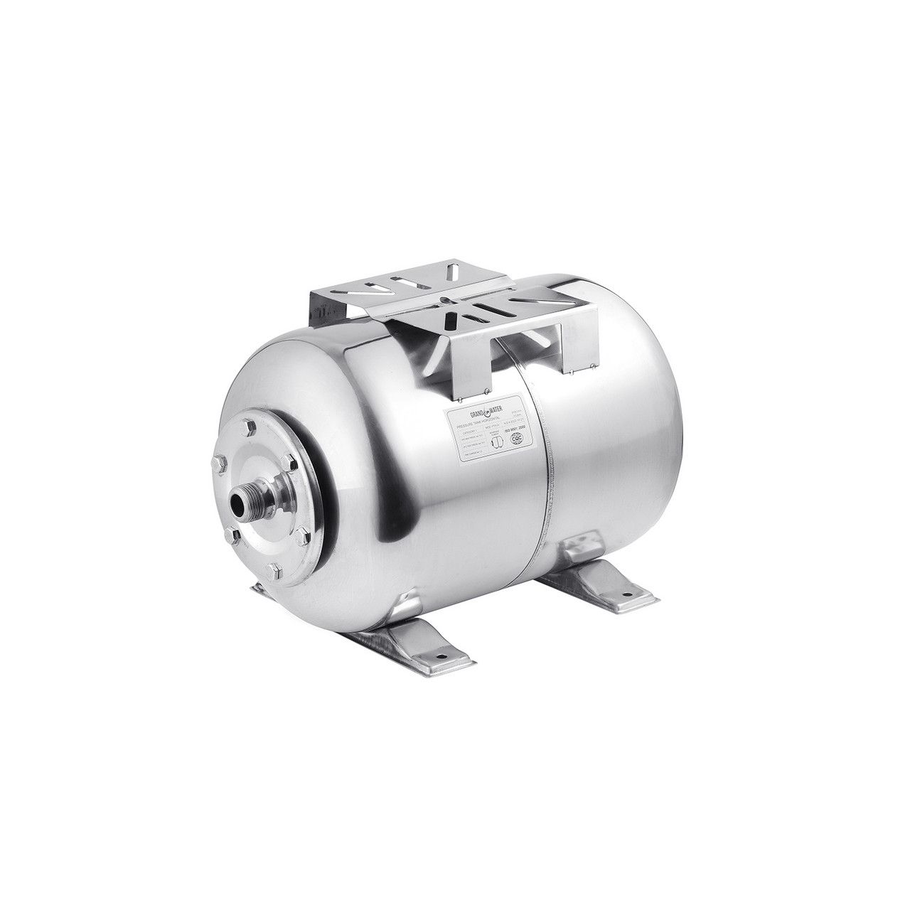 Гідроакумулятор Grandwater горизонтальний 24 л з платформою під насос Гідроакумулятор Grandwater горизонтальний 24 л з платформою під насос