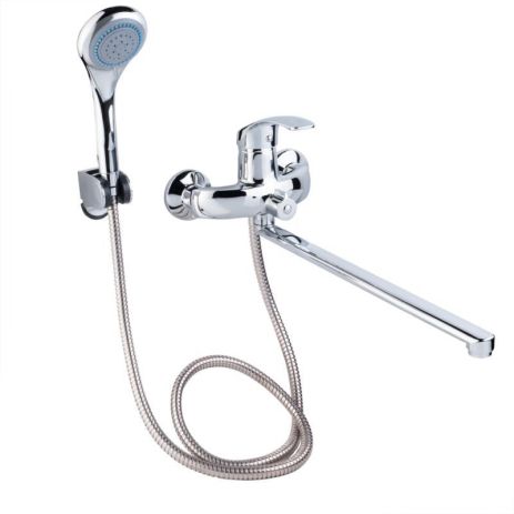 Змішувач для ванни Lidz Mars 005 з поворотним виливом (з душовим гарнітуром) (k40) LDMAR005CRM34853 Chrome Змішувач для ванни Lidz Mars 005 з поворотним виливом (з душовим гарнітуром) (k40) LDMAR005CRM34853 Chrome