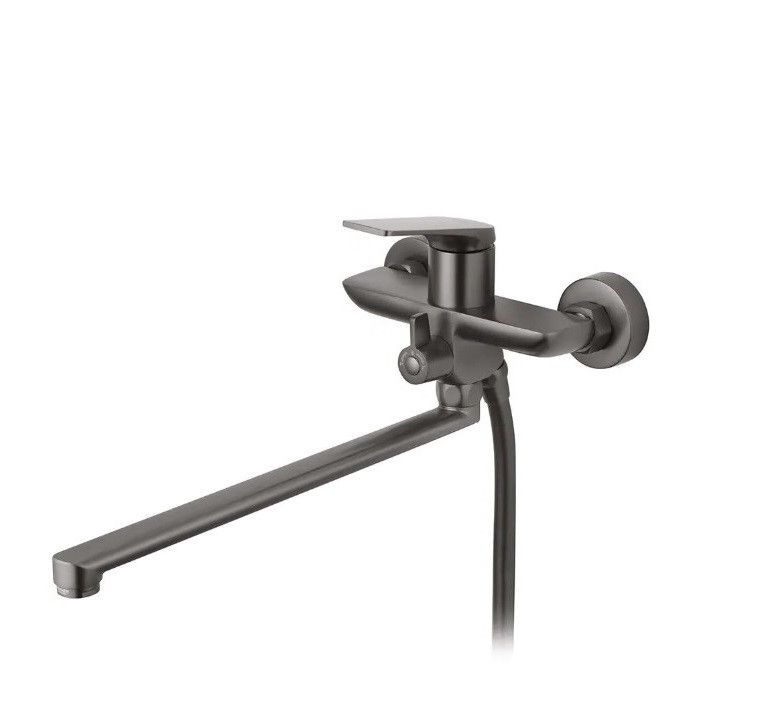 Смеситель для ванны с длинным изливом MiX Premium Derby 006 Euro Graphite Смеситель для ванны с длинным изливом MiX Premium Derby 006 Euro Graphite