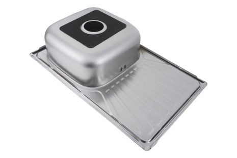 Кухонна мийка Valeso з нержавіючої сталі, прямокутна, САТИН 7848 (0,8/180 мм)