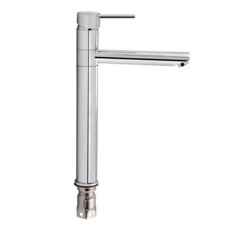 Змішувач для раковини Qtap Spring з поворотним виливом високий QTSPRCRM001XL Chrome