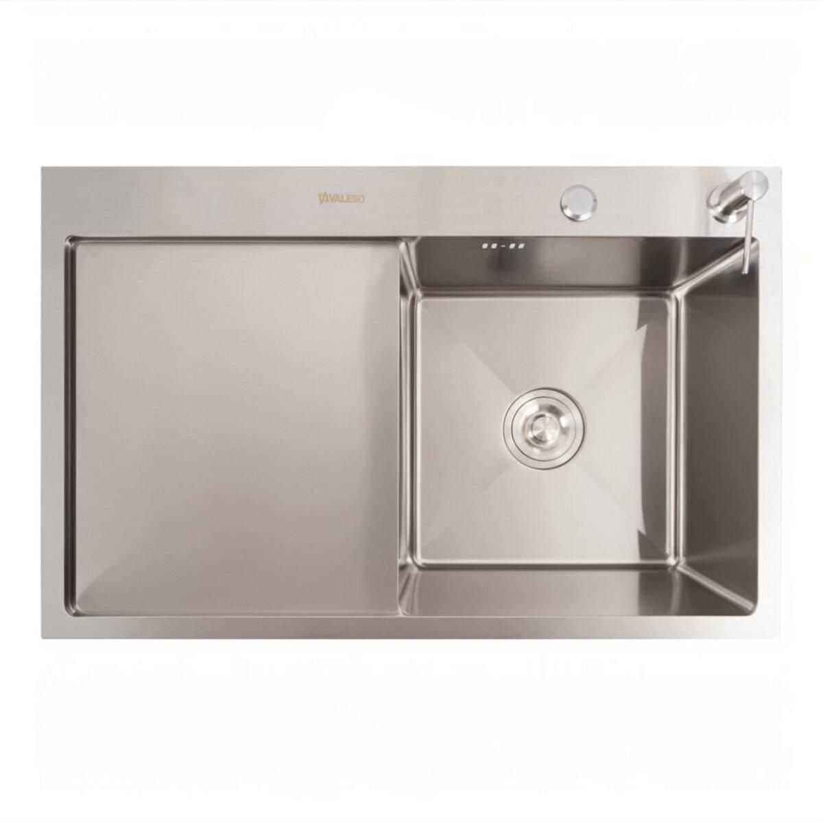 Мийка нержавійка Valeso Handmade CM 78*50 R (круглий сифон 3.0/0.8) Мийка нержавійка Valeso Handmade CM 78*50 R (круглий сифон 3.0/0.8)