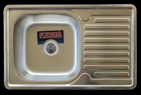 Кухонна мийка з нержавіючої сталі Valeso ДЕКОР 7850 (еко серія 0,8/180 мм)