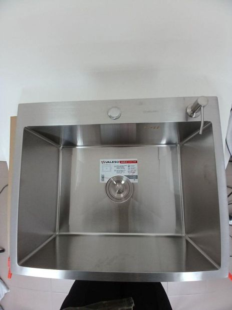 Кухонна мийка нержавійка 60*50 Valeso Handmade (сифон круглий, 3,0/0,8)