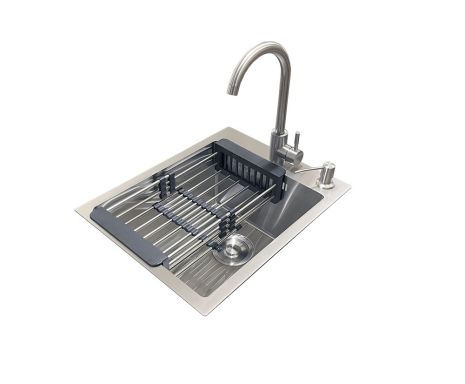 Комплект мийка + змішувач Romzha Arta U-350S (A)