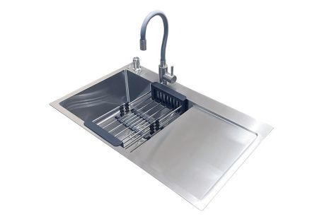 Комплект мийка + змішувач Romzha Caravela 78L (C)