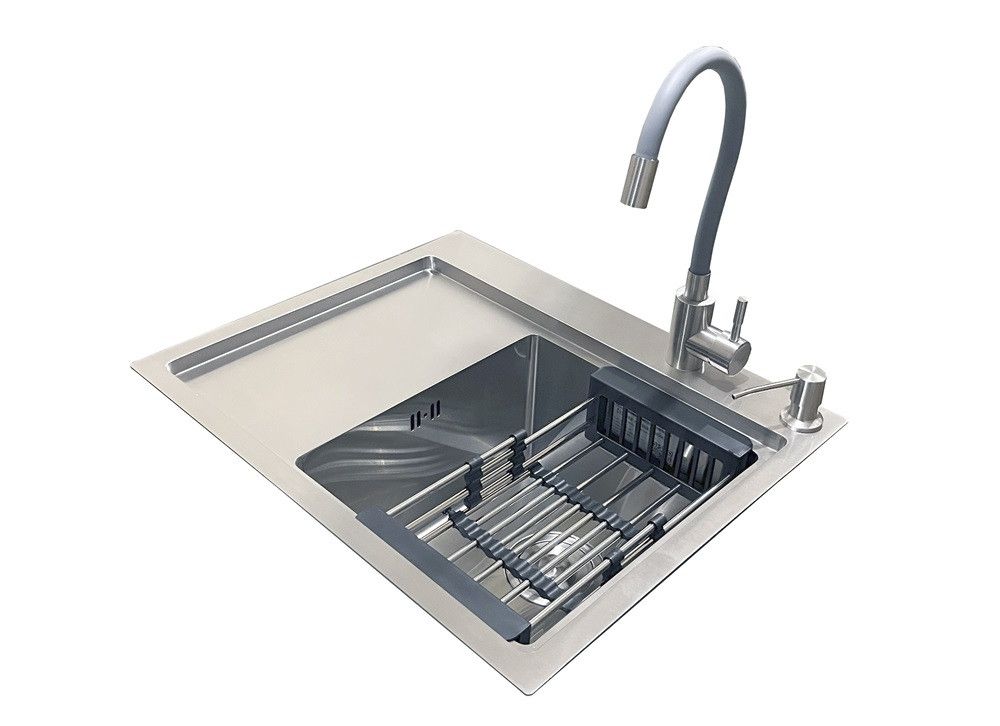 Комплект мийка + змішувач Romzha Caravela 58R (C) Комплект мийка + змішувач Romzha Caravela 58R (C)