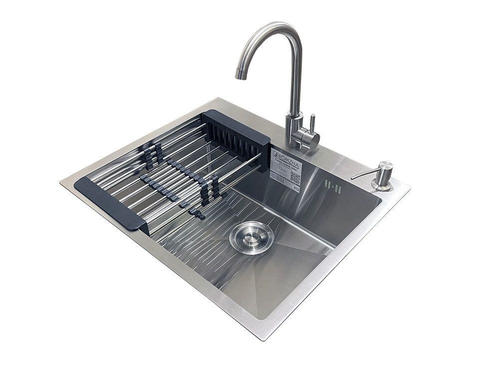 Комплект мийка + змішувач Romzha Arta U-550S (A). Сталева мийка зі змішувачем на кухню Комплект мийка + змішувач Romzha Arta U-550S (A). Сталева мийка зі змішувачем на кухню