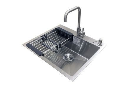 Комплект мийка + змішувач Romzha Arta U-550S (B)