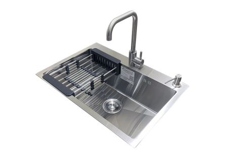 Комплект мийка + змішувач Romzha Arta U-600S (B)