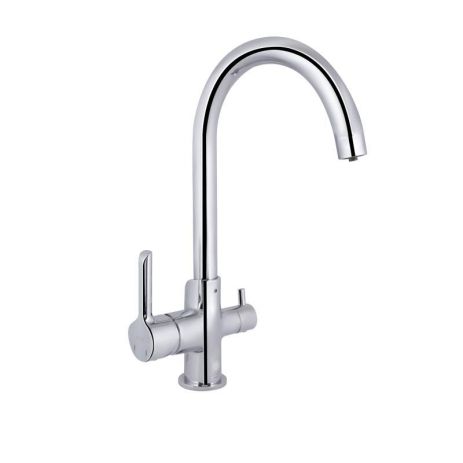 Змішувач для кухні Qtap Grand з під'єднанням для питної води QTGRA362CRM45667 Chrome