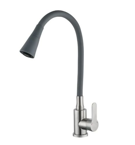 Змішувач для кухні з нержавіючої сталі MiX Dax 011 reflector Gray