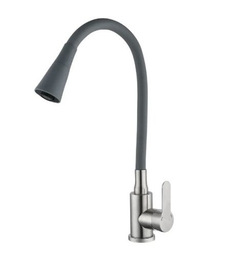 Змішувач для кухні з нержавіючої сталі MiX Dax 011 reflector Gray Змішувач для кухні з нержавіючої сталі MiX Dax 011 reflector Gray