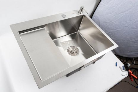 CM 65*50 R Мийка нержавійка Platinum Handmade (круглий сифон 3.0/0.8)