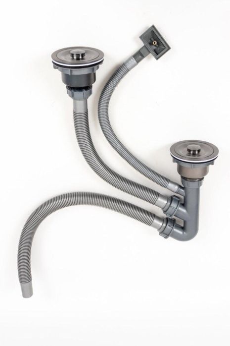 DST-B сифон подвійний ТМ Platinum PVD чорний