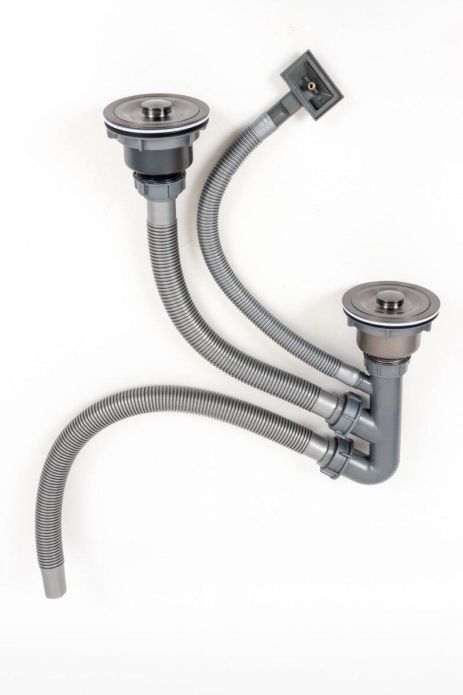 DST-B сифон подвійний ТМ Platinum PVD чорний