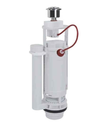 Арматура спускна для бачка унітаза тросова Коер Чехія KT-0201 з двома режимами зливу Арматура спускна для бачка унітаза тросова Коер Чехія KT-0201 з двома режимами зливу