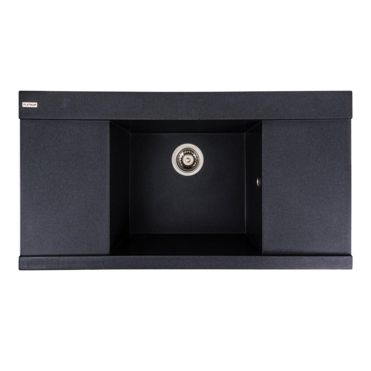 Гранітна мийка для кухні Platinum 9651 ATLAS матовий Карбон Гранітна мийка для кухні Platinum 9651 ATLAS матовий Карбон