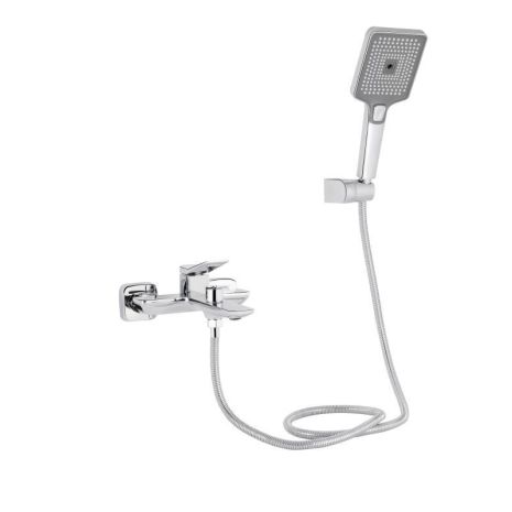 Змішувач для ванни Qtap Presto (з душовим гарнітуром) QTPRE259CRM45574 Chrome