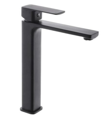 Змішувач для умивальника високий чорний Haiba Kubus 001 High Black