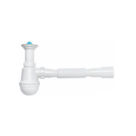 Сифон для кухонної мийки KronoPlast 1 1/2"х40 мм з литим випуском SM11000043 (М1050)