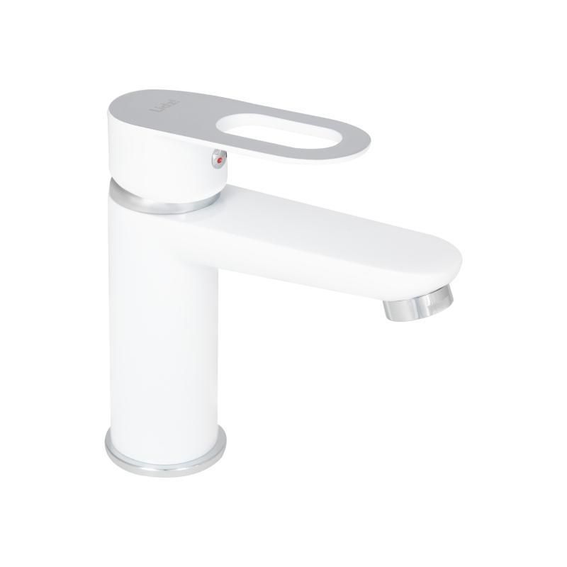 Змішувач для раковини Lidz Latwa 001 (k35) LDLAT001WHI45423 White Змішувач для раковини Lidz Latwa 001 (k35) LDLAT001WHI45423 White