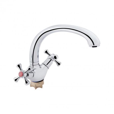 Змішувач для кухні Lidz Lamb 273F двовентильний LDLAM273FCRM21890 Chrome Змішувач для кухні Lidz Lamb 273F двовентильний LDLAM273FCRM21890 Chrome