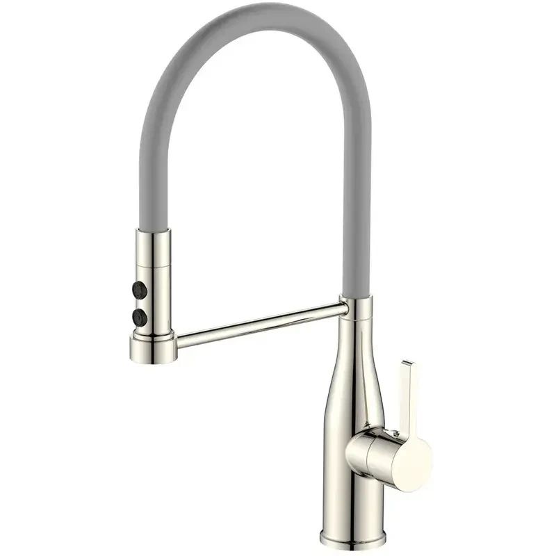 Змішувач для кухні з гнучким виливом Німеччина MIX SUMMER 017 SS COLOR REFL.GREY сірий Змішувач для кухні з гнучким виливом Німеччина MIX SUMMER 017 SS COLOR REFL.GREY сірий