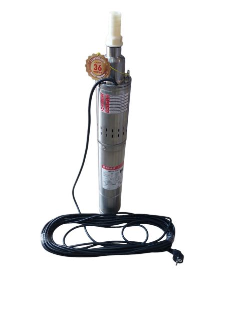 Насос шнековий заглибний для свердловин Чехія 4QGD 1.2-100-0.75 H = 175 м, Q = 1,8 м3, P = 750 Вт, кабель 15 м, 1" Насос шнековий заглибний для свердловин Чехія 4QGD 1.2-100-0.75 H = 175 м, Q = 1,8 м3, P = 750 Вт, кабель 15 м, 1"
