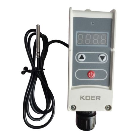 Термостат електричний накладний з виносною гільзою (+5...+90*C) Чохія KR.1355E