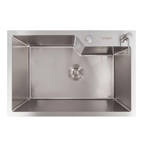 Handmade кухонна мийка VALESO 65х43, нержавійка (3,0/0,8)