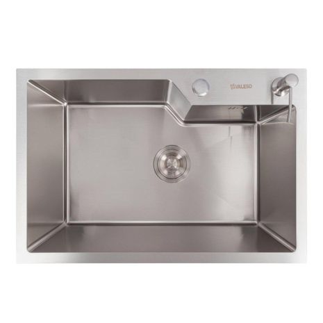 Handmade кухонна мийка VALESO 65х43, нержавійка (3,0/0,8)